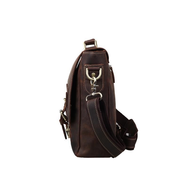 14-zoll-messenger-tasche Aus Echtem Leder