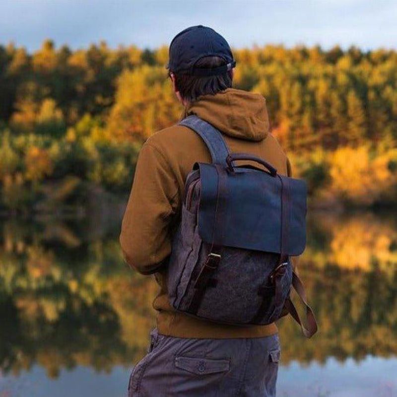 15-zoll-rucksack Aus Canvas Für Herren Und Damen