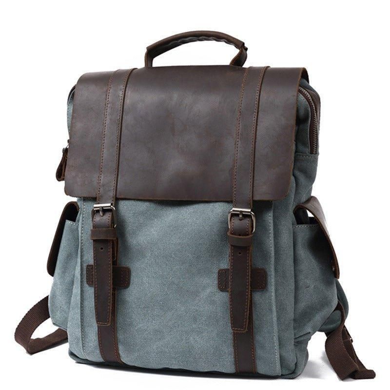 15-zoll-rucksack Aus Canvas Im Vintage-stil