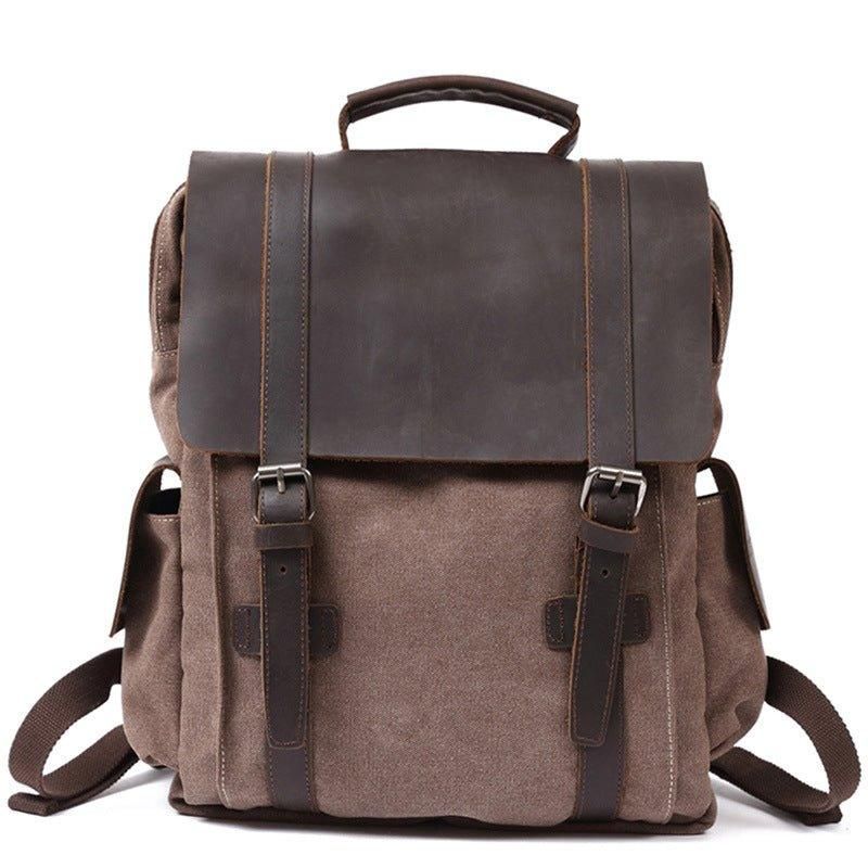 15-zoll-rucksack Aus Canvas Im Vintage-stil