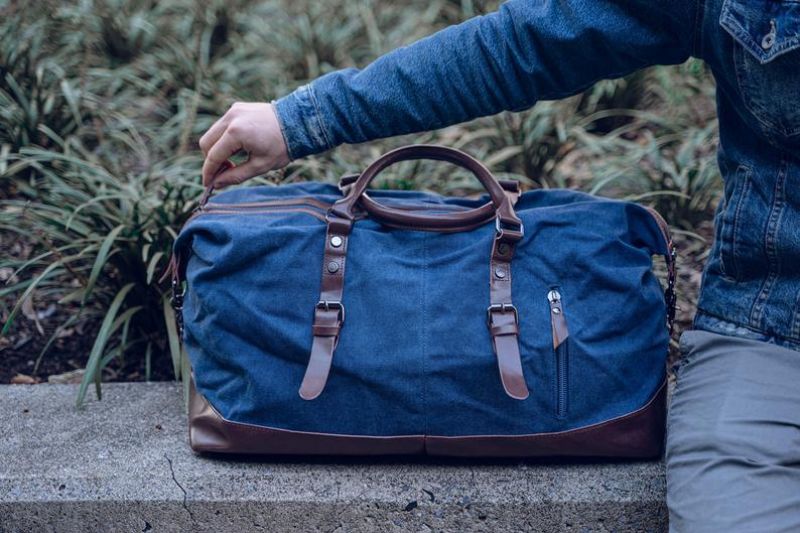 22 Zoll Große Reisetasche Aus Leder Für Übernachtungen