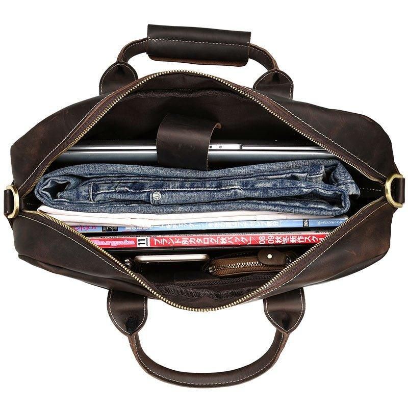 Aktentasche Aus Leder Für Herren 16-zoll-laptoptasche