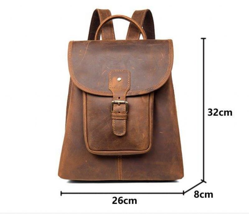 Brauner Lederrucksack Für Damen