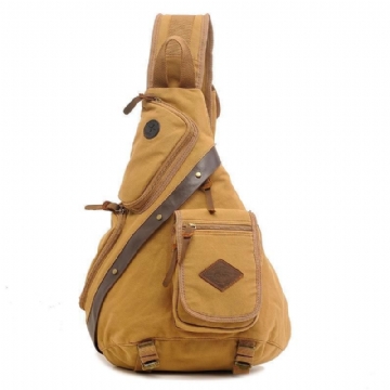 Brusttasche Für Herren Sling-tasche Aus Vintage-canvas