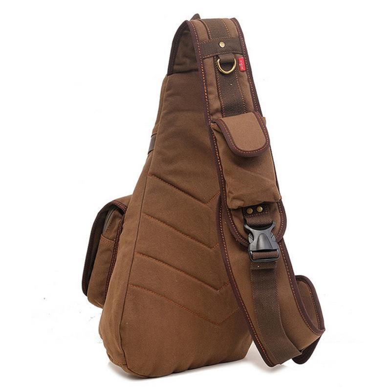 Brusttasche Für Herren Sling-tasche Aus Vintage-canvas