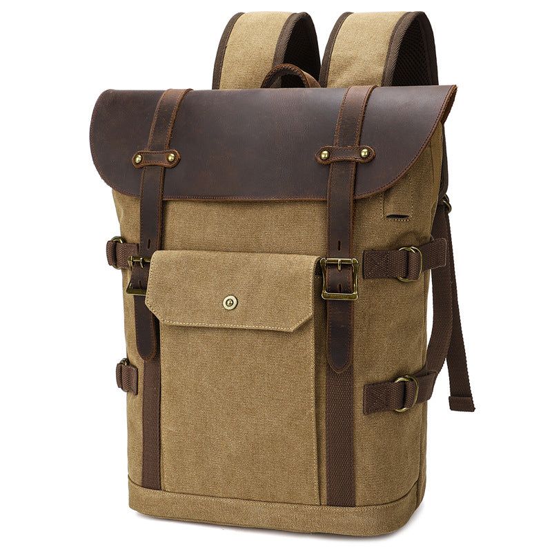 Canvas-rucksack Aus Canvas Für Herren 15.6-zoll-computertasche