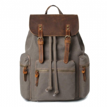 Canvas-rucksack Mit Usb-anschluss