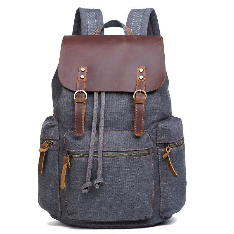 Canvas-rucksack Mit Usb-anschluss