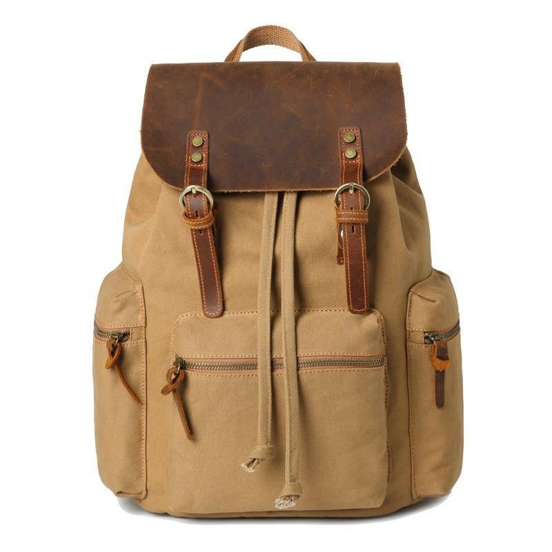 Canvas-rucksack Mit Usb-anschluss