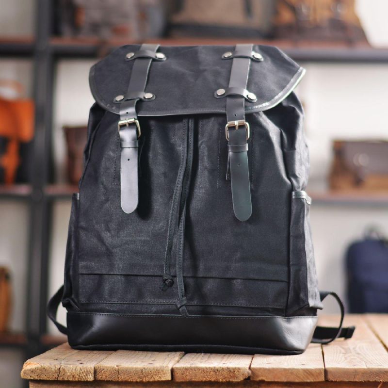 Großer Vintage-reiserucksack Aus Canvas Für Herren