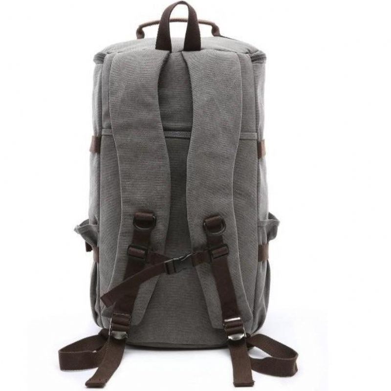 Großer Vintage-rucksack Aus Canvas Für Die Schule