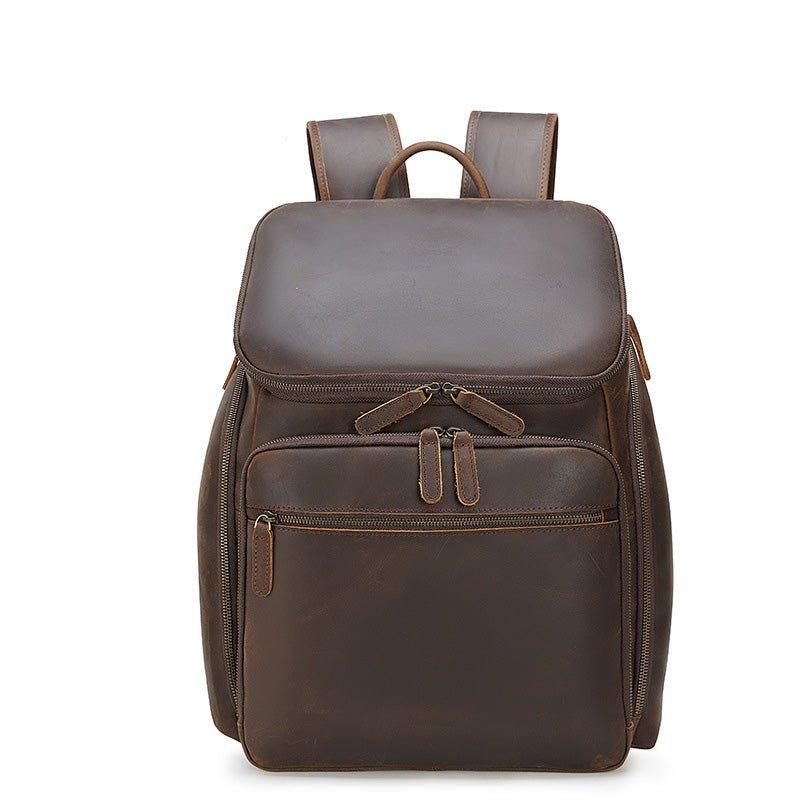 Herren-lederrucksack Für 15-zoll-laptop Business