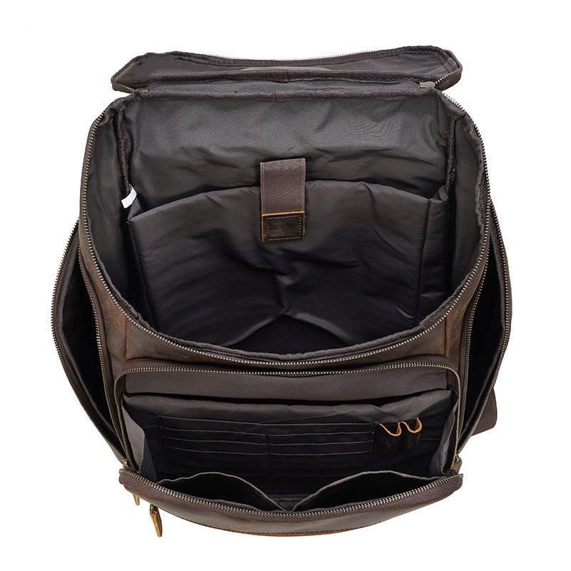 Herren-lederrucksack Für 15-zoll-laptop Business