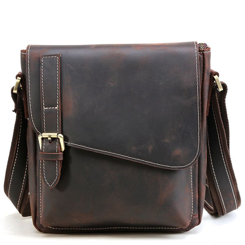 Herrentaschen Schultertasche Aus Echtem Leder Vintage