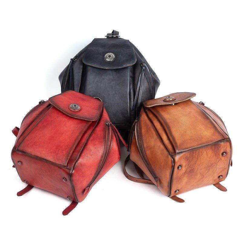 Kleiner Lederrucksack Vintage