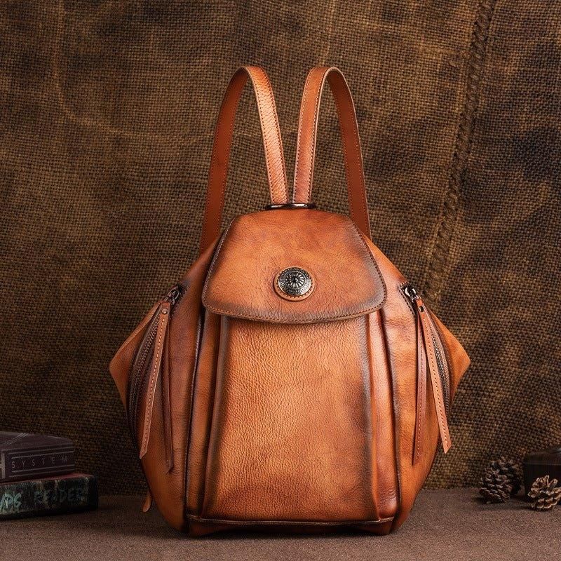 Kleiner Lederrucksack Vintage