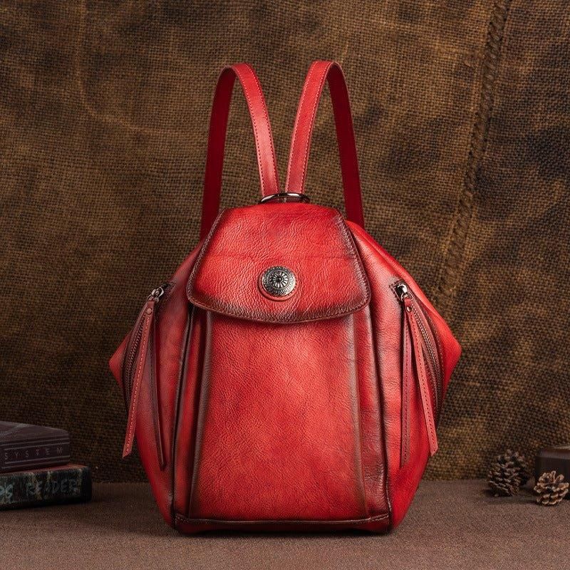 Kleiner Lederrucksack Vintage