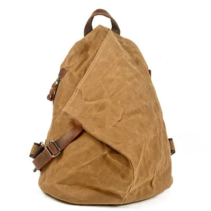 Kleiner Vintage-rucksack Aus Canvas