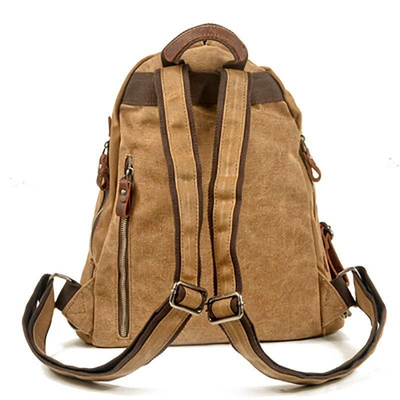 Kleiner Vintage-rucksack Aus Canvas