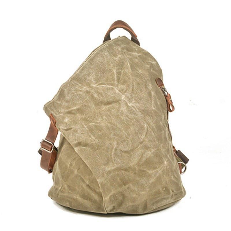 Kleiner Vintage-rucksack Aus Canvas