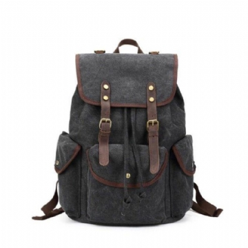 Lässiger Canvas-rucksack Für Herren Vintage-camping-tagesrucksack