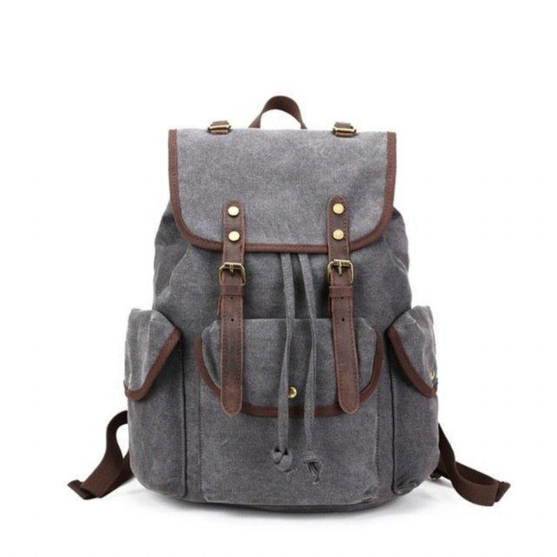 Lässiger Canvas-rucksack Für Herren Vintage-camping-tagesrucksack