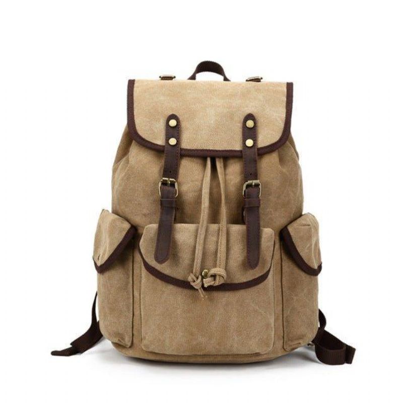 Lässiger Canvas-rucksack Für Herren Vintage-camping-tagesrucksack