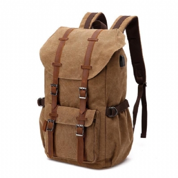 Lässiger Laptop-rucksack Aus Canvas