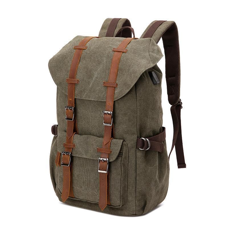 Lässiger Laptop-rucksack Aus Canvas