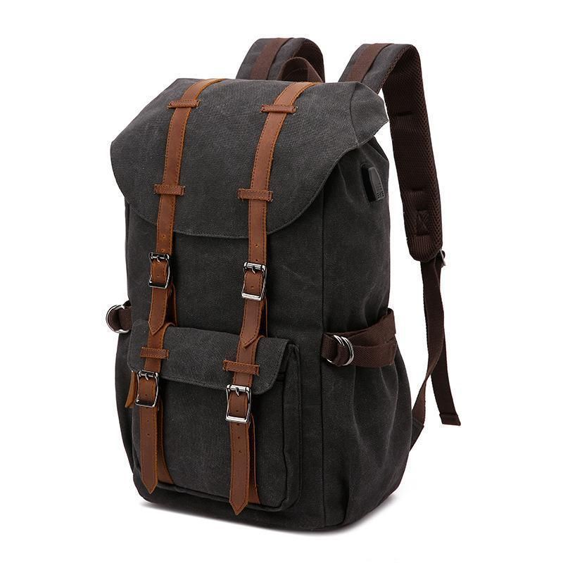 Lässiger Laptop-rucksack Aus Canvas