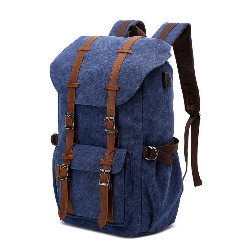 Lässiger Laptop-rucksack Aus Canvas