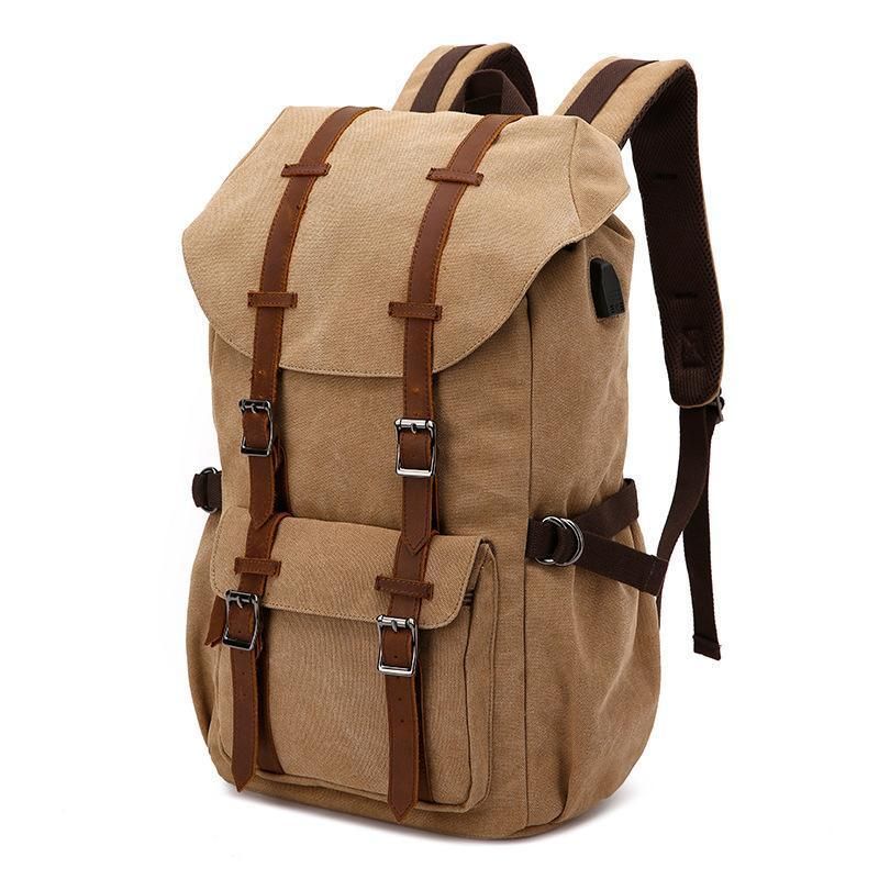 Lässiger Laptop-rucksack Aus Canvas