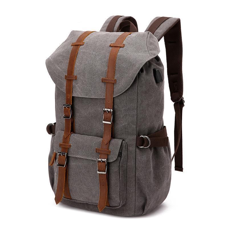 Lässiger Laptop-rucksack Aus Canvas