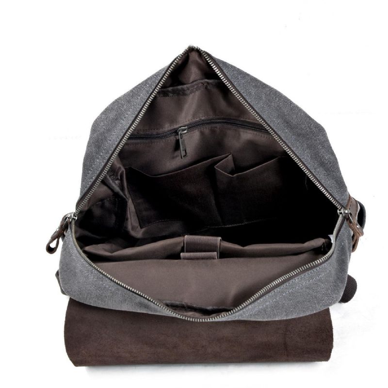 Lässiger Vintage-canvas-laptop-rucksack