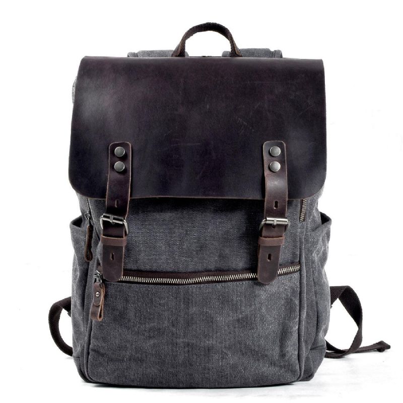 Lässiger Vintage-canvas-laptop-rucksack