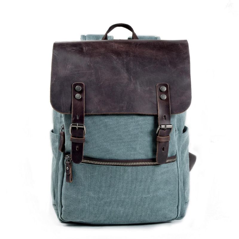 Lässiger Vintage-canvas-laptop-rucksack