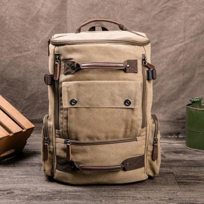 Lässiger Vintage-tagesrucksack Aus Canvas