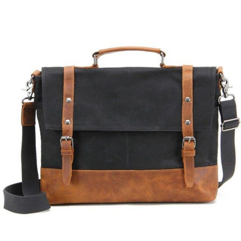 Laptop-messenger-tasche Aus Canvas Für Herren