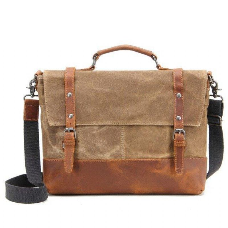 Laptop-messenger-tasche Aus Canvas Für Herren