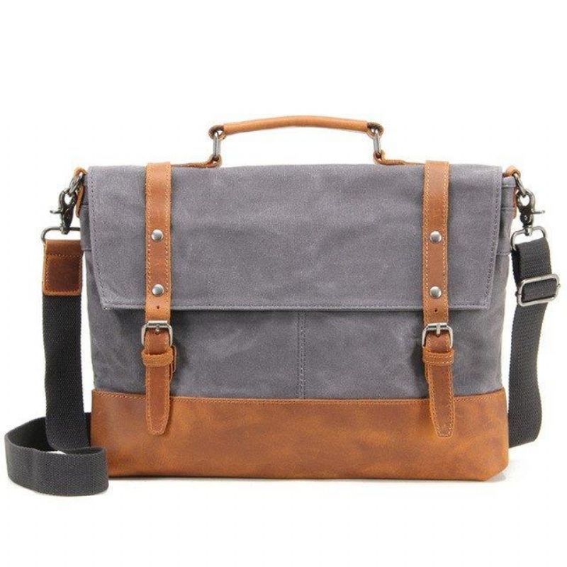 Laptop-messenger-tasche Aus Canvas Für Herren