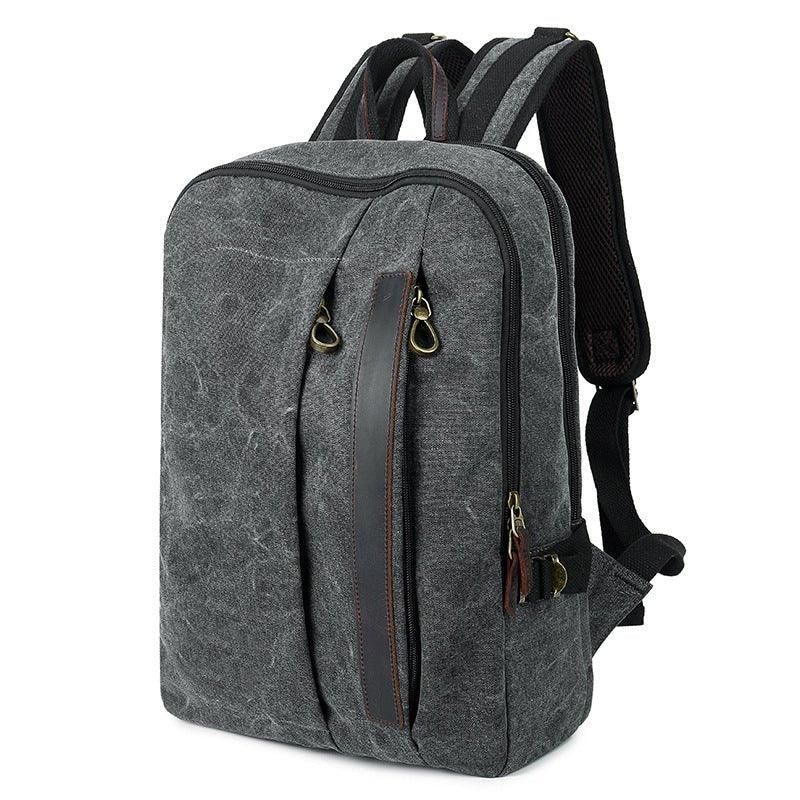 Laptop-rucksack Aus Canvas Für Herren 14 Zoll