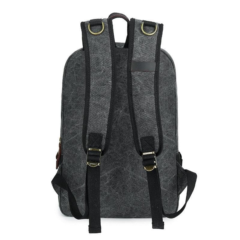 Laptop-rucksack Aus Canvas Für Herren 14 Zoll