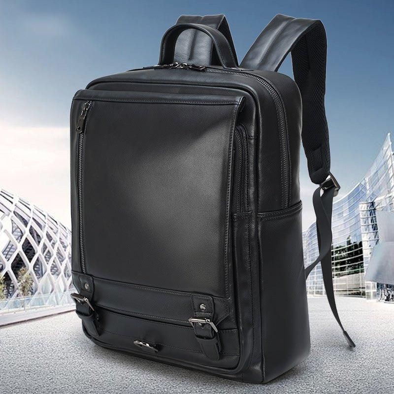 Leder-business-rucksack Aus Leder Für 15-zoll-laptops