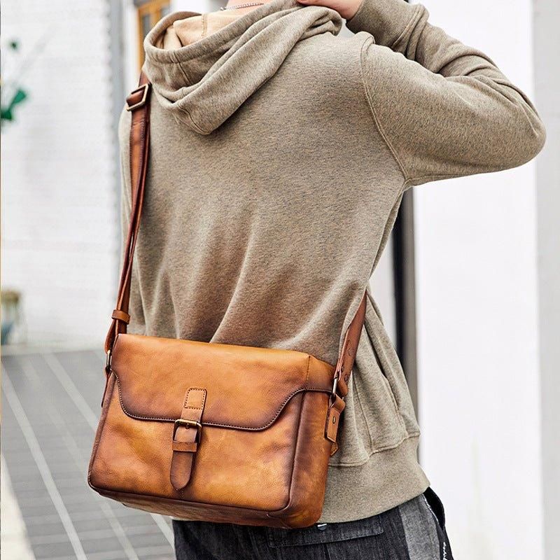 Leder-kameratasche Crossbody