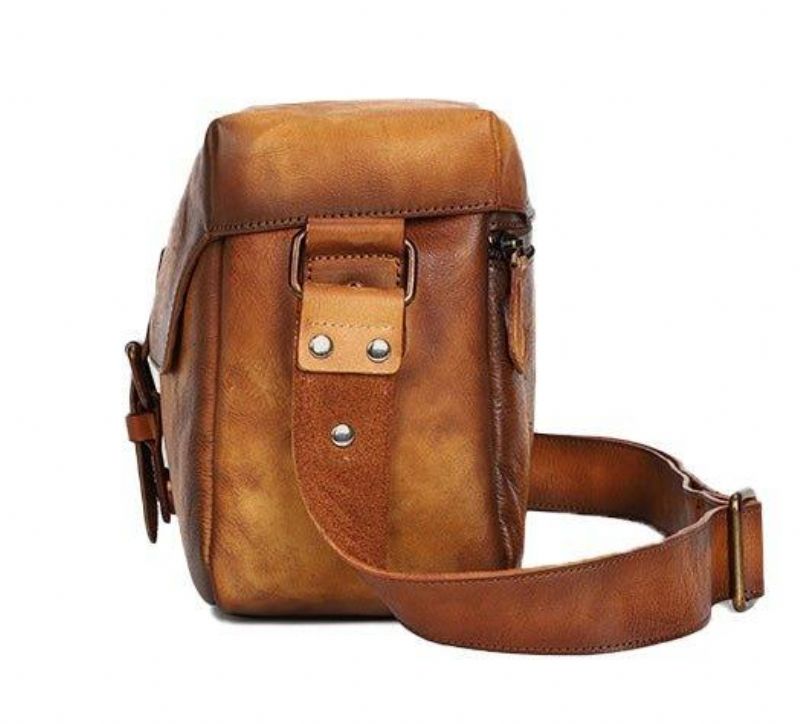 Leder-kameratasche Crossbody