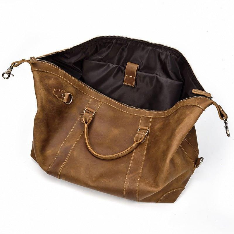 Leder-wochenendtasche Für Herren Mit Laptopfach