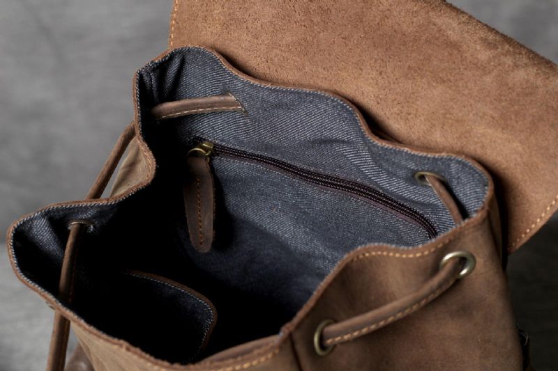 Lederrucksack Für Frauen Braun