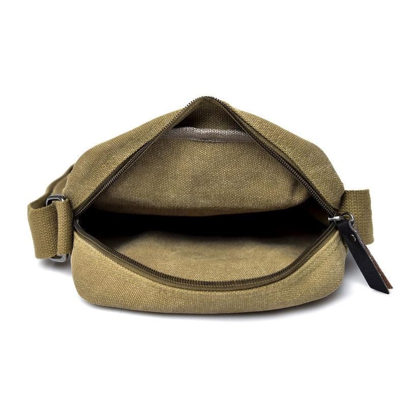 Leichte Messenger-tasche Aus Baumwoll-canvas Für Herren