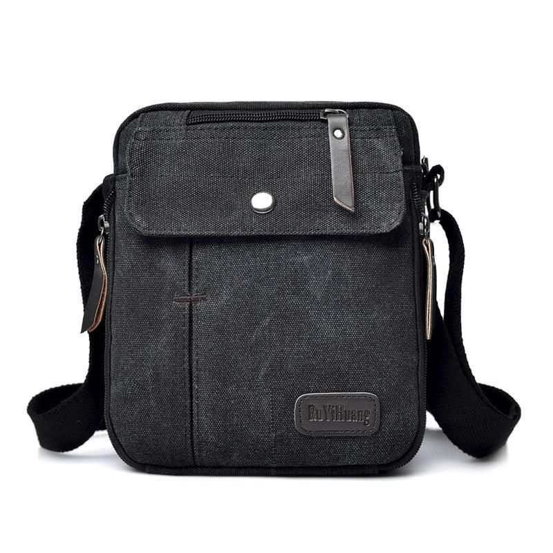 Leichte Messenger-tasche Aus Baumwoll-canvas Für Herren