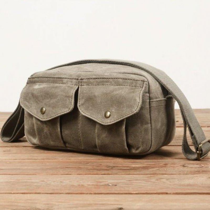 Messenger Bag Aus Canvas Für Herren